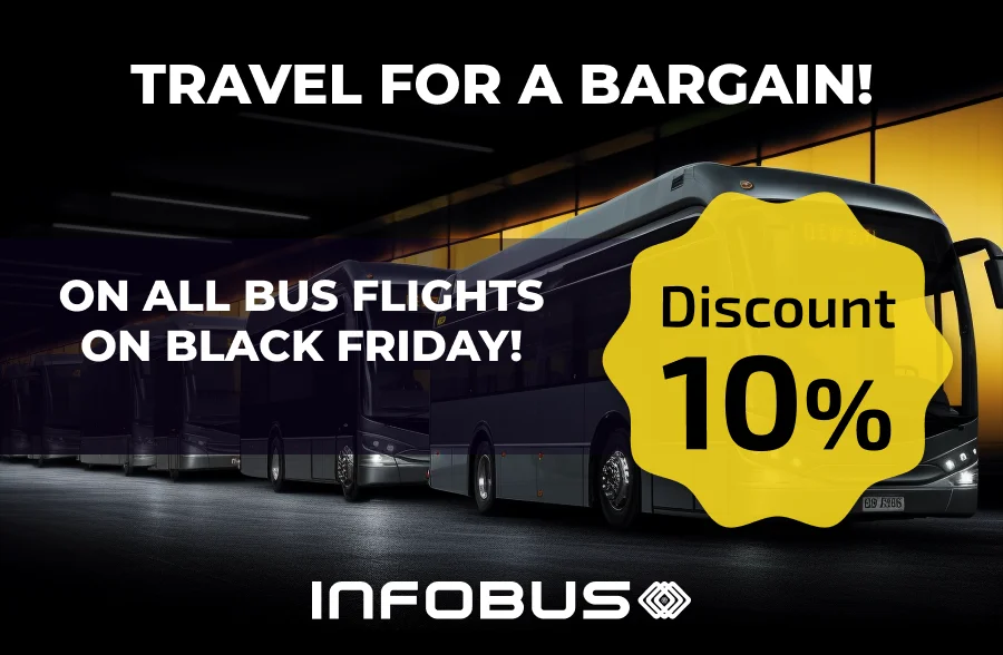 Black Friday at INFOBUS - discounts designed for travelling!