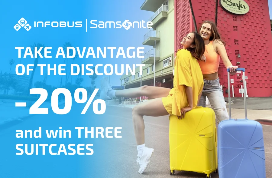 INFOBUS & Samsonite: Upgrade Your Luggage and Win a Suitcase